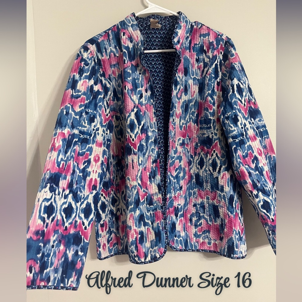 Alfred Dunner Vibrant Patterned Blazer - image 1